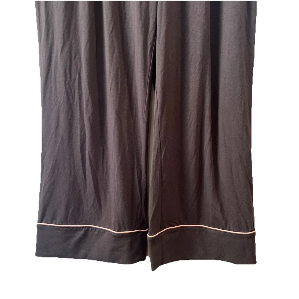 Bare Necessities Sleepwear Set Women M Cool‎ Jade S/S Notch Collar Crop Pant New